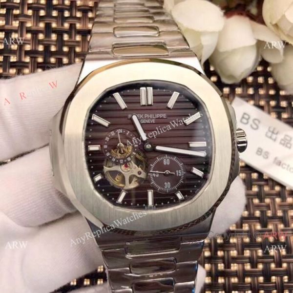 Patek Philippe Tourbillon Nautilus Stainless Steel es 42mm WATCHES 2