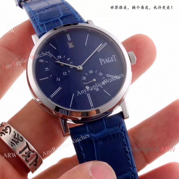 New Piaget Altiplano Automatic SS Black Leather Strap WATCHES 2