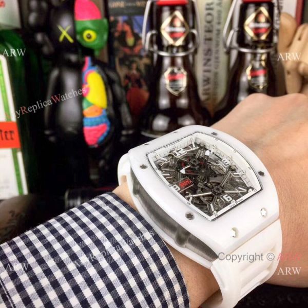 Richard Mille RM 012 White Ceramic Men Swiss Quality WATCHES 2