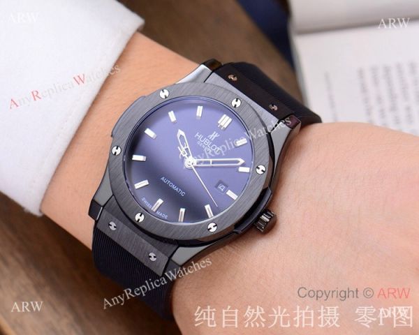 Copy Hublot Classic Fusion 42mm SS Black Bezel WATCHES 2
