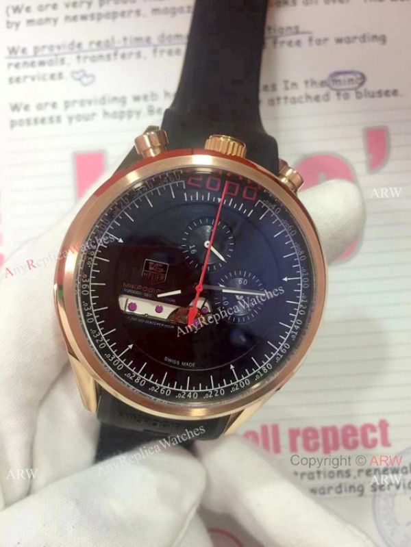 Copy Tag Heuer Mikrogirder 2000 SS Black Chronograph Dial WATCHES 2