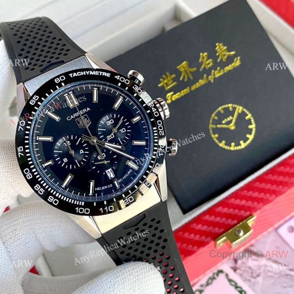 2020 New Tag Heuer Carrera Heuer 02 Blue Dial WATCHES 2