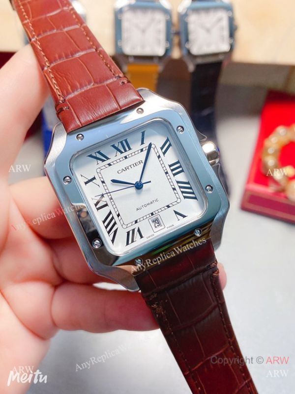 Top Cartier Santos Men Automatic Movement WATCHES 2