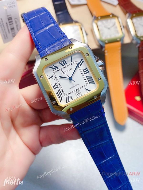 New Cartier Santos 2-Tone 38mm Automatic Movement WATCHES 2