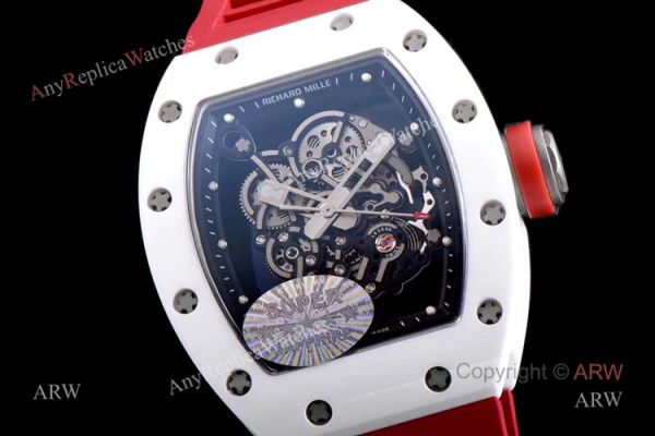 Swiss Richard Mille Bubba Watson Price Online Richard Mille RM 055 White Ceramic WATCHES 2