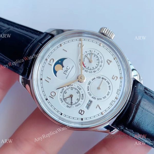 V9 Factory IWC Portuguese Perpetual Calendar White Dial Moon 41mm WATCHES 2