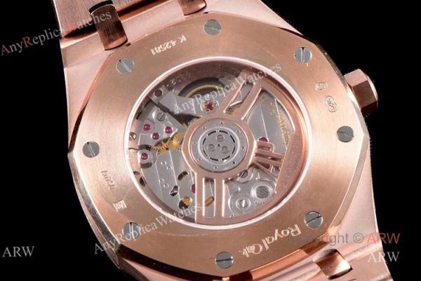 OM Factory New Upgraded Knockoff Audemars Piguet Royal Oak Rose Gold 41mm Automatic WATCHES 2