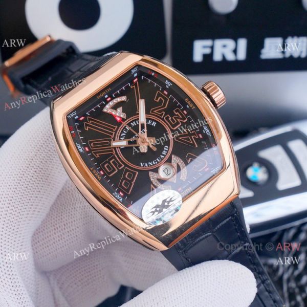Best Franck Muller Vanguard Yachting v45 es Rose Gold Dial WATCHES 2