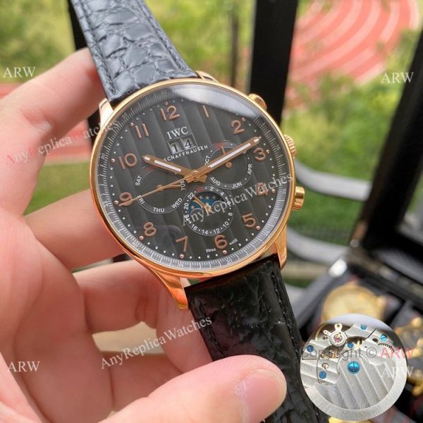 Wholesale Copy IWC Portuguese Moonphase Rose Gold es WATCHES 2