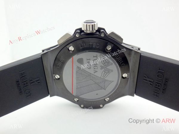 Fake Hublot Geneve Big Bang Black Chronograph Men For Sale WATCHES 2
