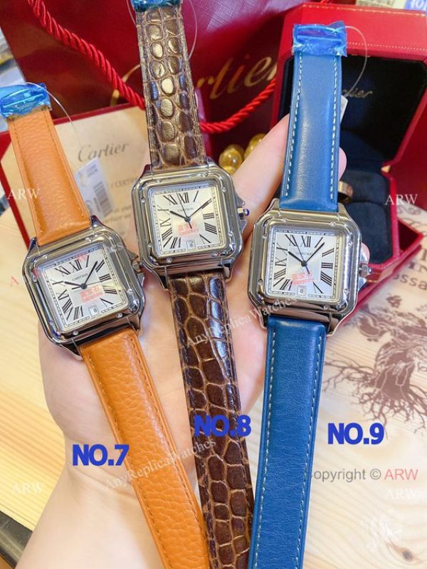 New! Fake Cartier Panthere 38mm Men es Gold Case WATCHES 2