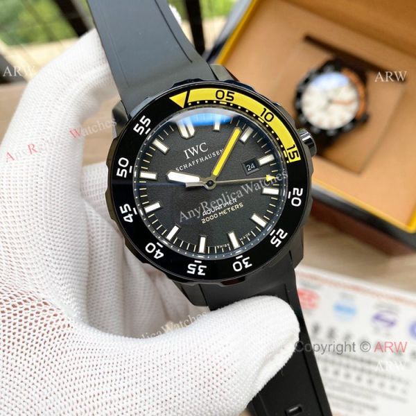 Wholesale IWC Aquatimer Black Steel WATCHES 2
