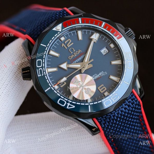 Best Quality Copy Omega Seamaster Planet Ocean es Black and Orange WATCHES 2