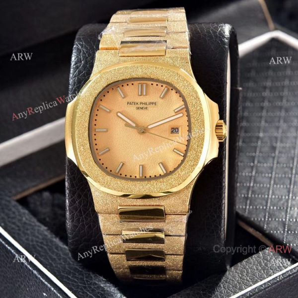Patek Philippe Frosted Gold Black Frosted Dial 40mm WATCHES 2