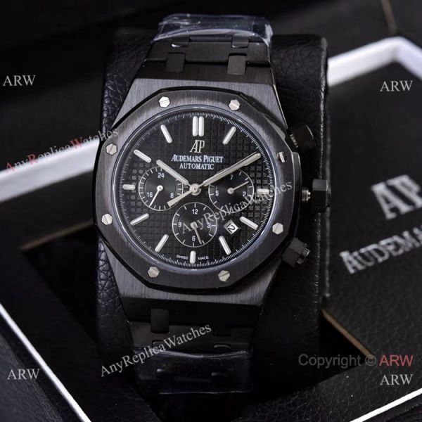 Knockoff Audemars Piguet Royal Oak 41mm es Gray Dial Blue Subdials WATCHES 2