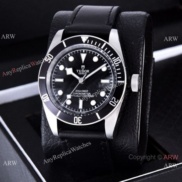 Clone Tudor Heritage Black Bay Automatic es Dark Red Bezel Silver Case WATCHES 2