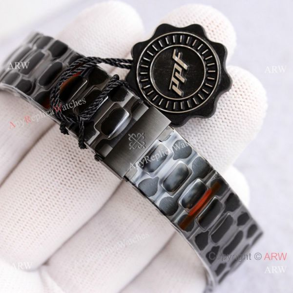 PPF Factory Patek Philippe Nautilus Black and White Swiss AAA Copy WATCHES 2
