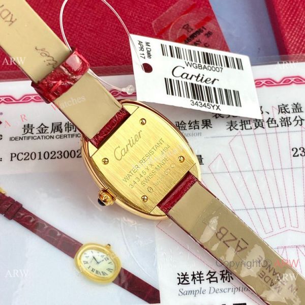 New Copy Cartier Baignoire Sapphire Glass Small Size WATCHES 2