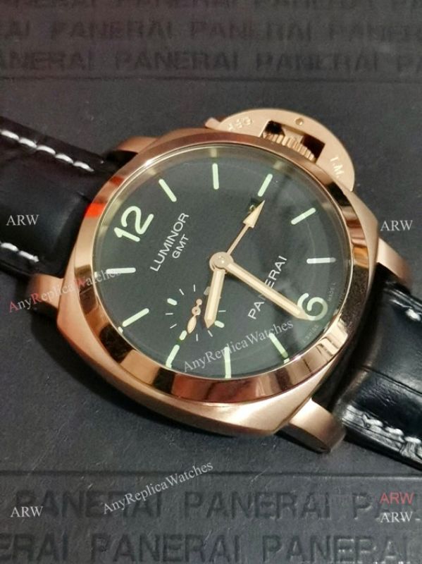 Copy Panerai Luminor Gmt Automatic PAM 00535 Rose Gold WATCHES 2