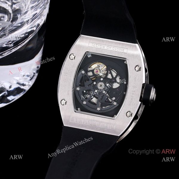 High End Richard Mille Rm010 Diamonds Red Rubber Band WATCHES 2
