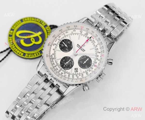 GF V2 Breitling Navitimer B01 Chronograph Panda Dial Best 1:1 es WATCHES 2
