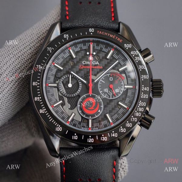 New Omega Speedmaster Moon All Black Chronograph WATCHES 2