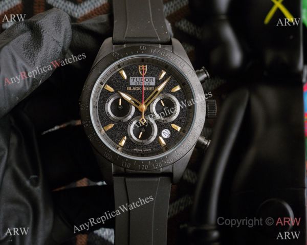 New! Copy Tudor Fastrider Black Shield chronograph es Men Size WATCHES 2