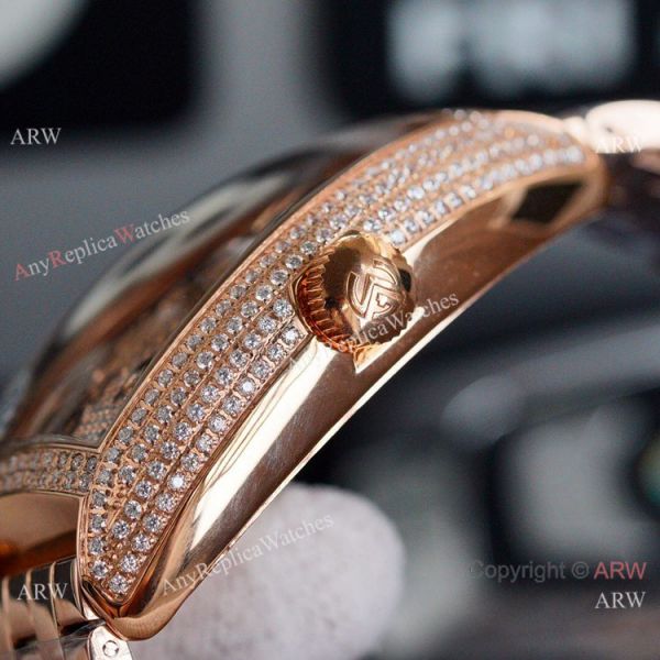 Copy Franck Muller Cintree Curvex Stainless Steel Diamond Face 43mm WATCHES 2