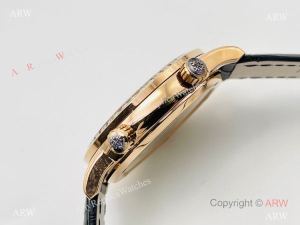 PFF Factory V4 Patek Philippe Sky Moon Celestial Rose Gold Diamond Bezel WATCHES 2