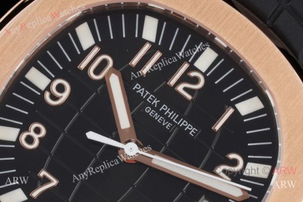 Swiss Quality Copy Patek Philippe Aquanaut Rose Gold Black Dial Citizen 8215 WATCHES 2
