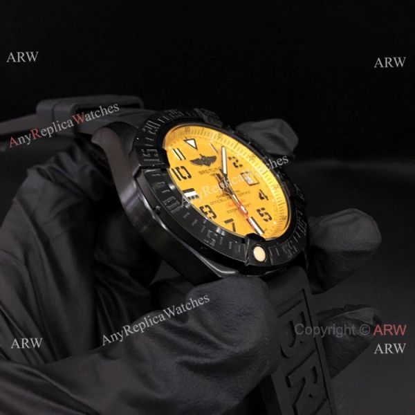 Super Clone Breitling Avenger II Seawolf Yellow Dial with Arabic Markers WATCHES 2