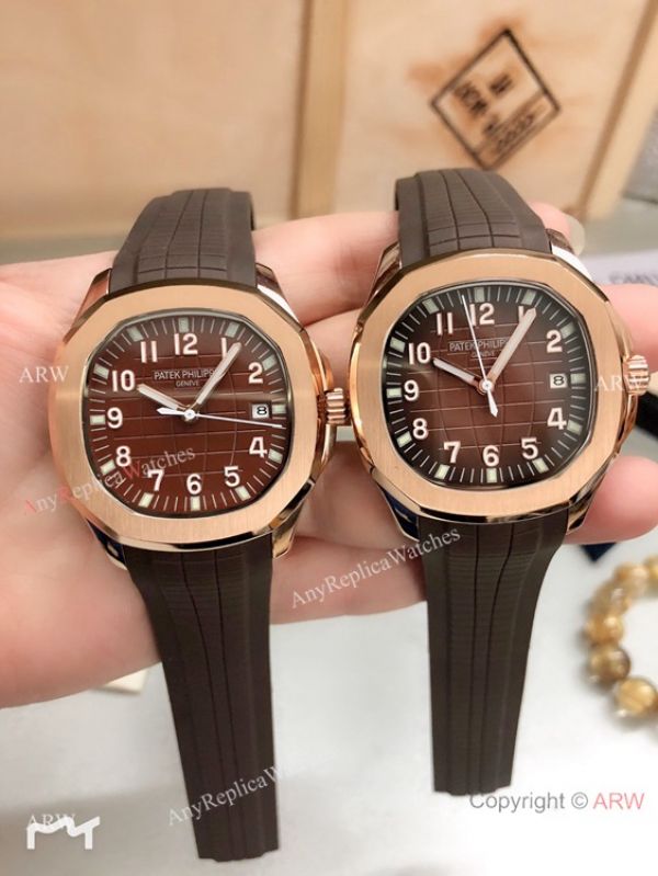 Copy Patek Philippe Geneve Aquanaut Rose Gold Gray es 40mm WATCHES 2
