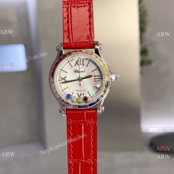 Chopard Happy Sport 30 Rainbow bezel 2-Tone Rose Gold WATCHES 2