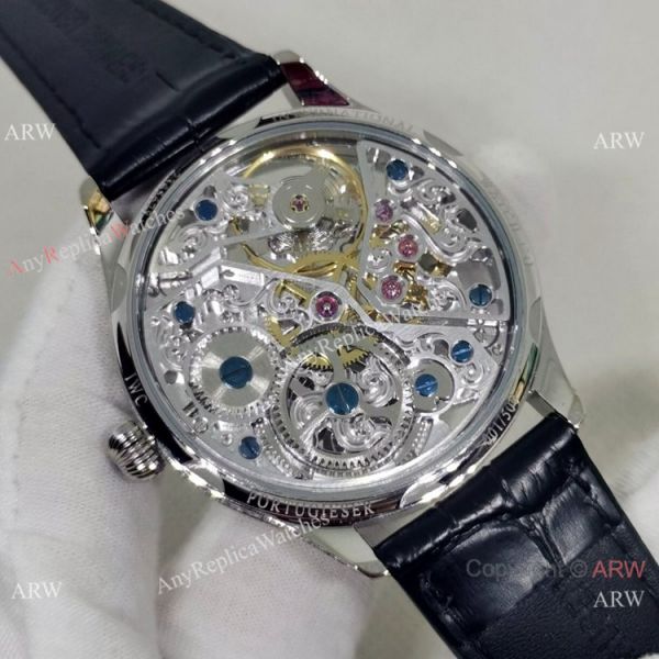 2022 New IWC Portuguese FA Jones Edition Skeleton with Diamonds WATCHES 2