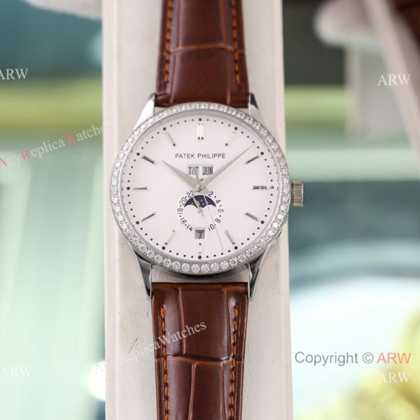 Swiss Quality Copy Patek Philippe Annual Calendar Calatrava Citizen Blue Moon Dial WATCHES 2