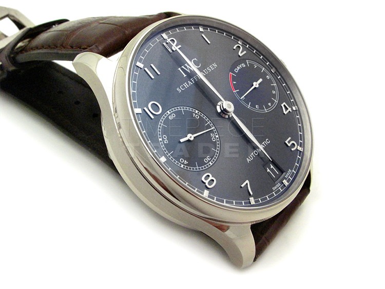 replica IWC Portuguese IW5001-06 18k White Gold Automatic Self Winding WATCHES 3