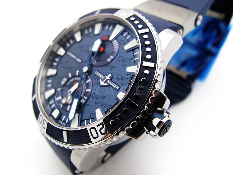 replica Ulysse Nardin Maxi Marine 263-91LE-3 Titanium / Stainless Steel Automatic WATCHES 3