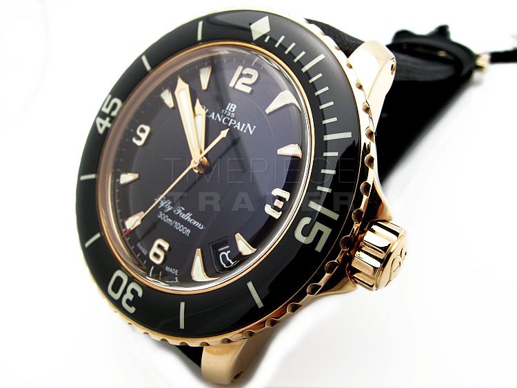 replica Blancpain 50 Fathoms 5015-3630-52 18k Rose Gold Automatic WATCHES 3