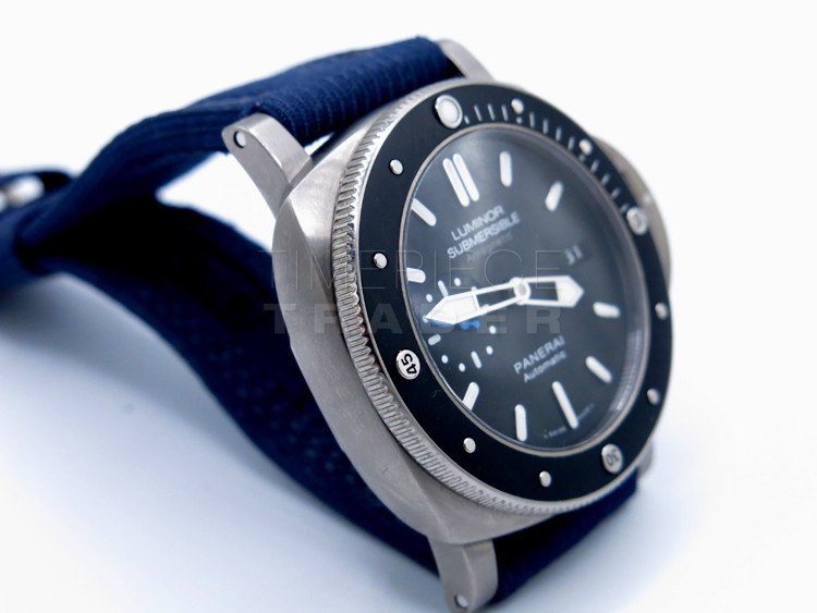 replica Panerai Luminor Submersible 1950 3 Days PAM1389 Brushed Titanium Automatic WATCHES 3