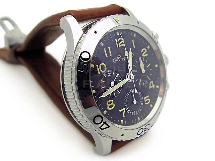 replica Breguet Aeronavale Type XX Flyback 3800 Stainless Steel Automatic WATCHES 3