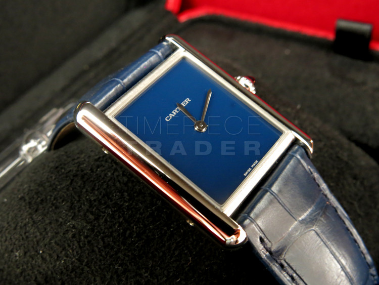 replica Cartier Tank WSTA0055 Stainless Steel Quartz WATCHES 3