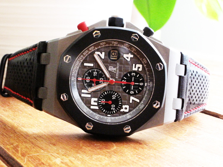 replica Audemars Piguet Royal Oak Offshore 26296IK.GG.D003CU.01 Titanium Automatic self-winding WATCHES 3
