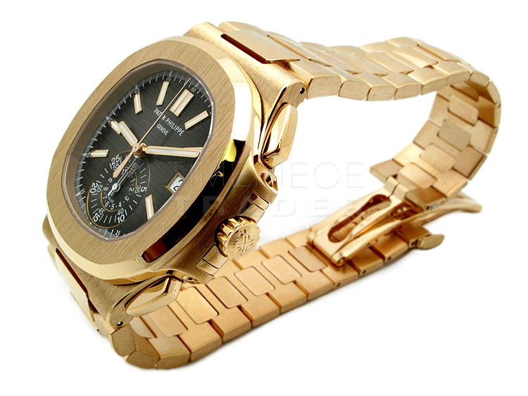 replica Patek Philippe Nautilus 5980-1R-001 18k Rose Gold Automatic Self-Winding WATCHES 3