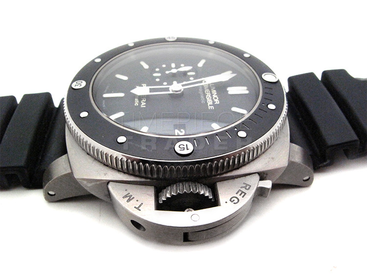 replica Panerai Submersible PAM389 Titanium Automatic Self Winding WATCHES 3