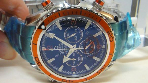 replica Omega Seamaster Planet Ocean Chronograph Quartz WATCHES 3