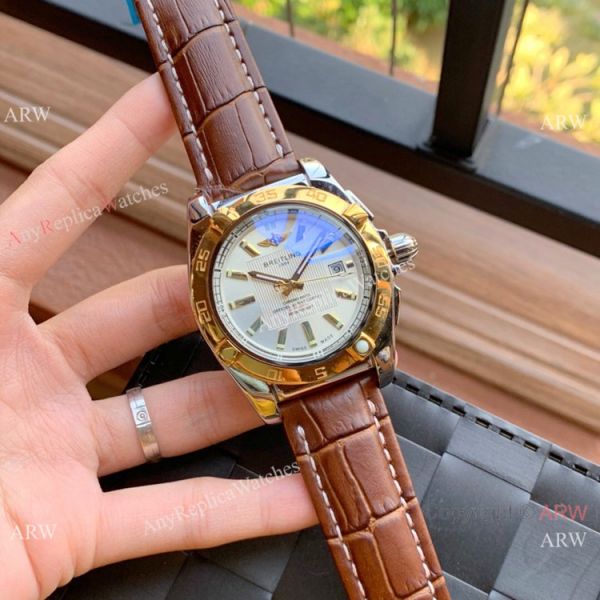 replica Wholesale Copy Breitling Chronomat 01 Rose Gold Dial es WATCHES 3
