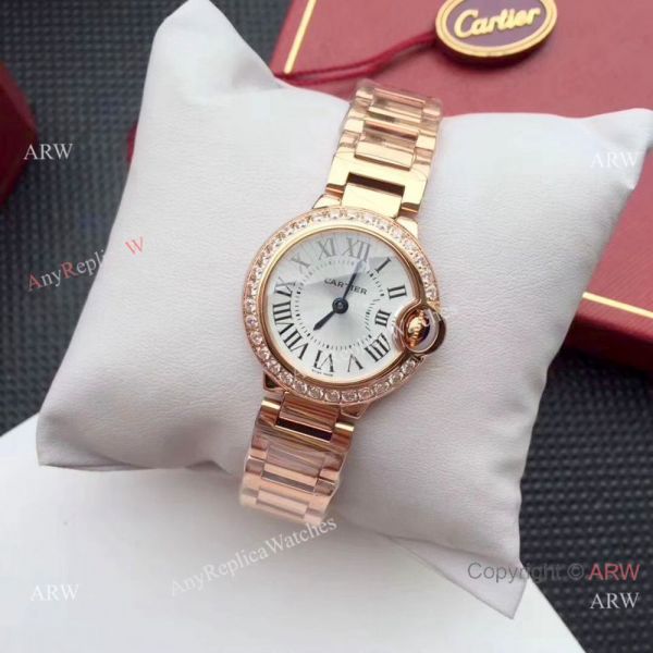 replica Copy Ballon Bleu de Cartier Rose Gold Swiss Quality WATCHES 3