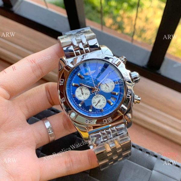 replica Best Quality Copy Breitling Chronomat 01 es Yellow Dial 43mm WATCHES 3
