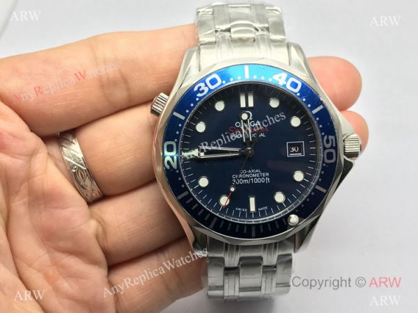 replica Omega James Bond Blue Dial w/ Super Luminous WATCHES 3