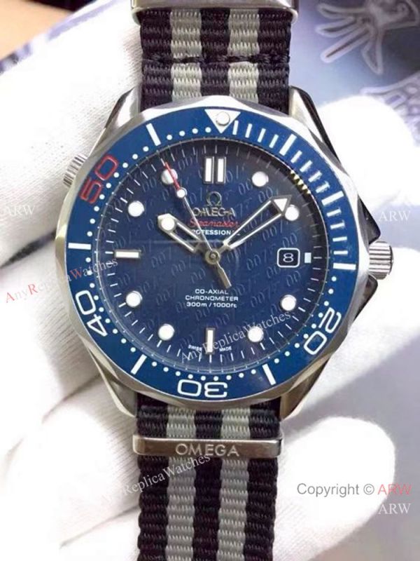 replica Omega James Bond Nato Strap 007 Face WATCHES 3